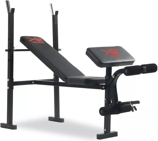 Banca de Pesas Profesional 300 kg – 3 Niveles (Plano, Inclinado, Declinado) + Soporte para Piernas – Estructura de Acero Reforzado, Ideal para Press Banca y Abdominales