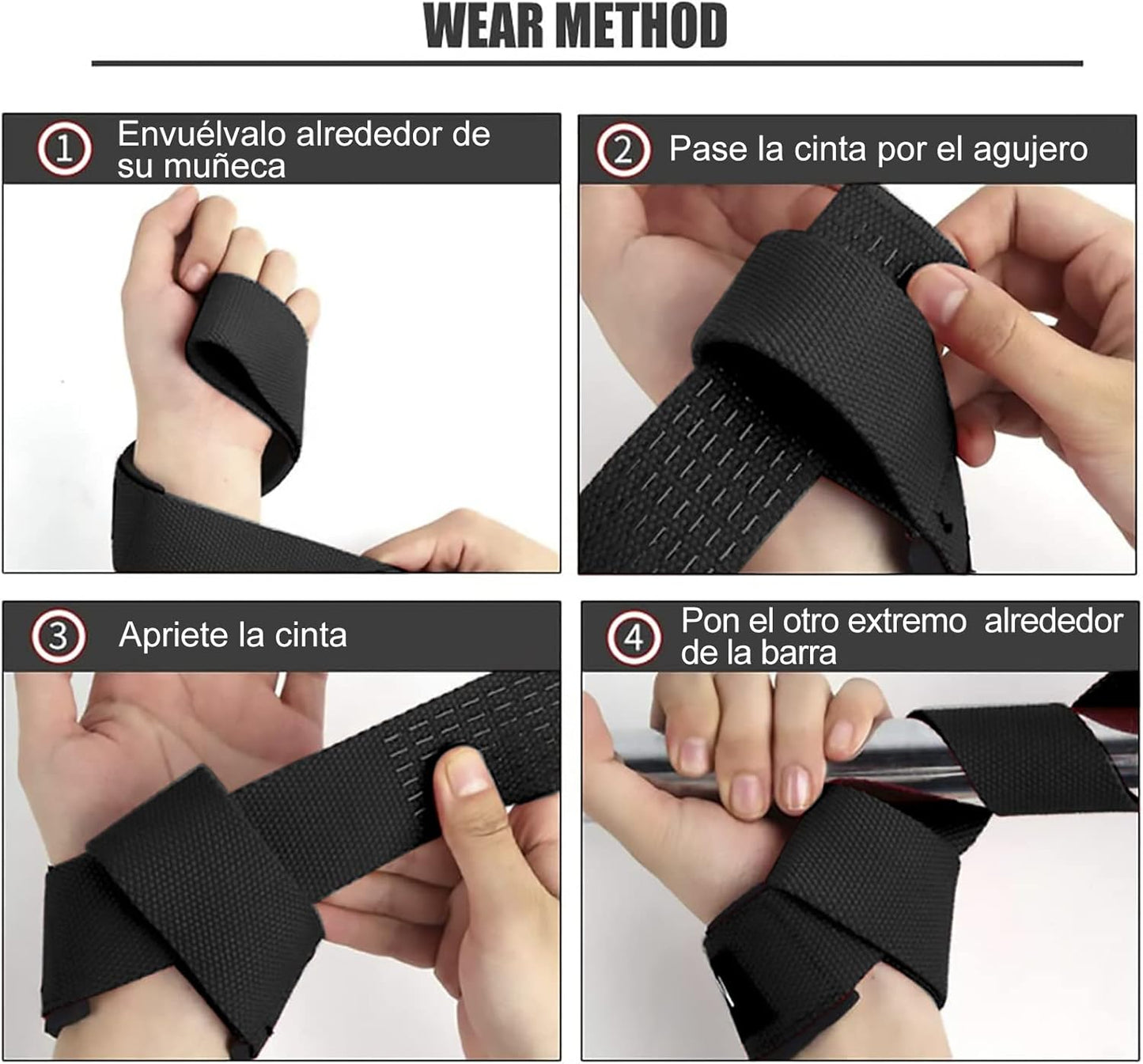 SKDK Correas de levantamiento de silicona antideslizante ,Straps Para Gym, Levantamiento de Pesas,muñequeras gym straps para gym mujer, hombres, levantamiento de pesas, culturismo, Xfit, entrenamiento de fuerza
