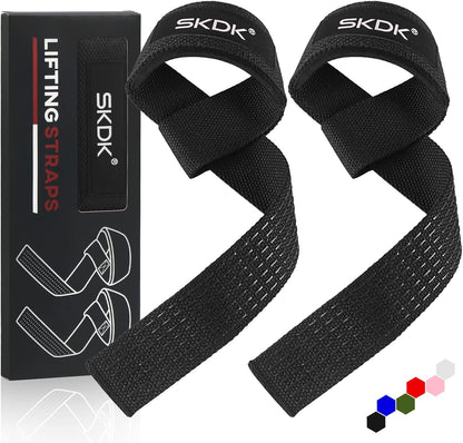 SKDK Correas de levantamiento de silicona antideslizante ,Straps Para Gym, Levantamiento de Pesas,muñequeras gym straps para gym mujer, hombres, levantamiento de pesas, culturismo, Xfit, entrenamiento de fuerza