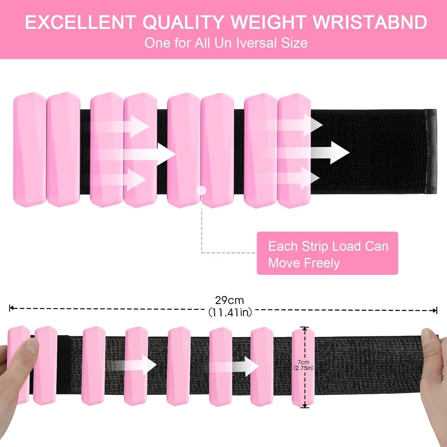 Bangles 2Pc Body Weight Set Wrist Leg Weight & Ankle Weights - 1Lbs Each Wrist